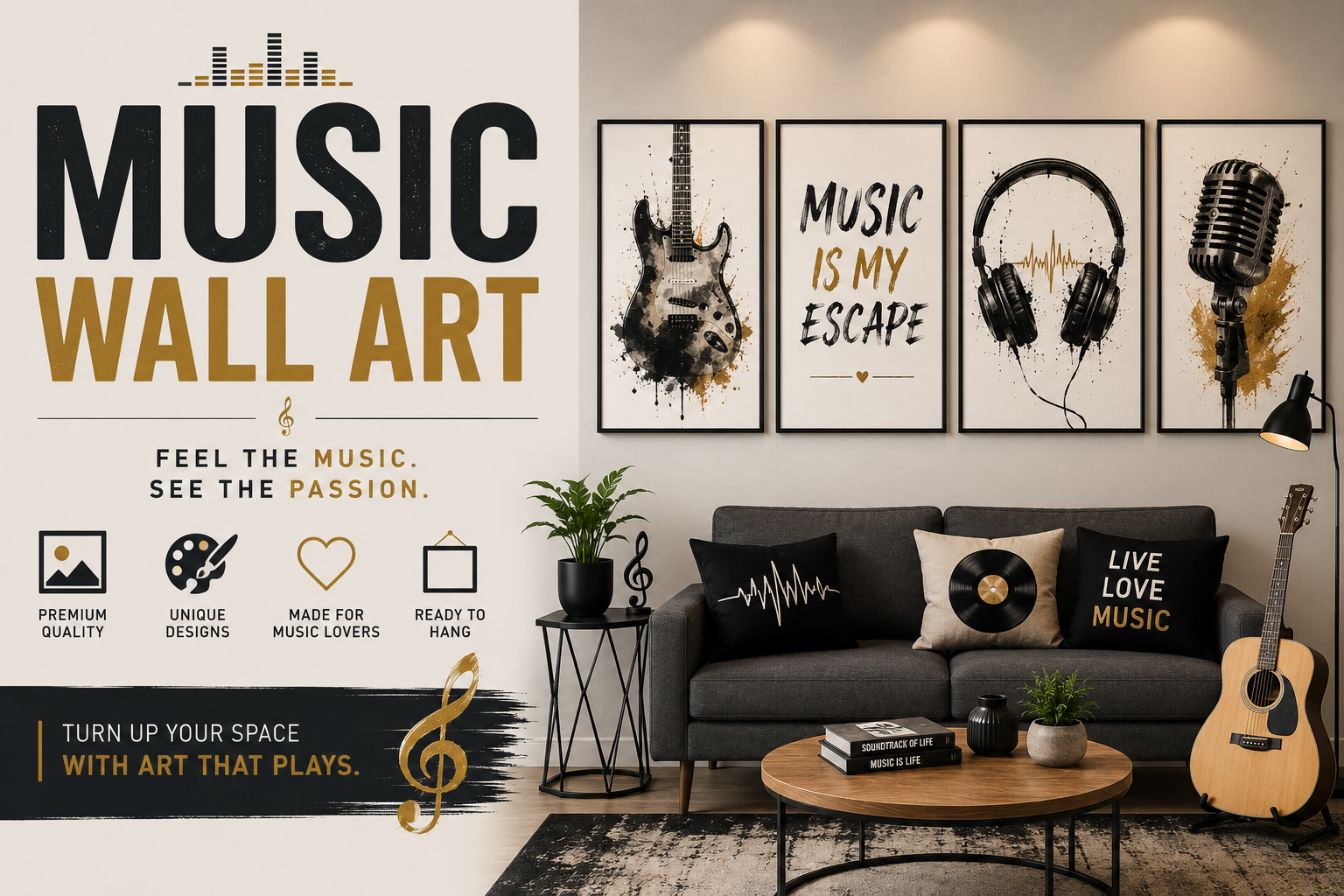 Music Wall Art India: Prints for Music Lovers | Lurevi