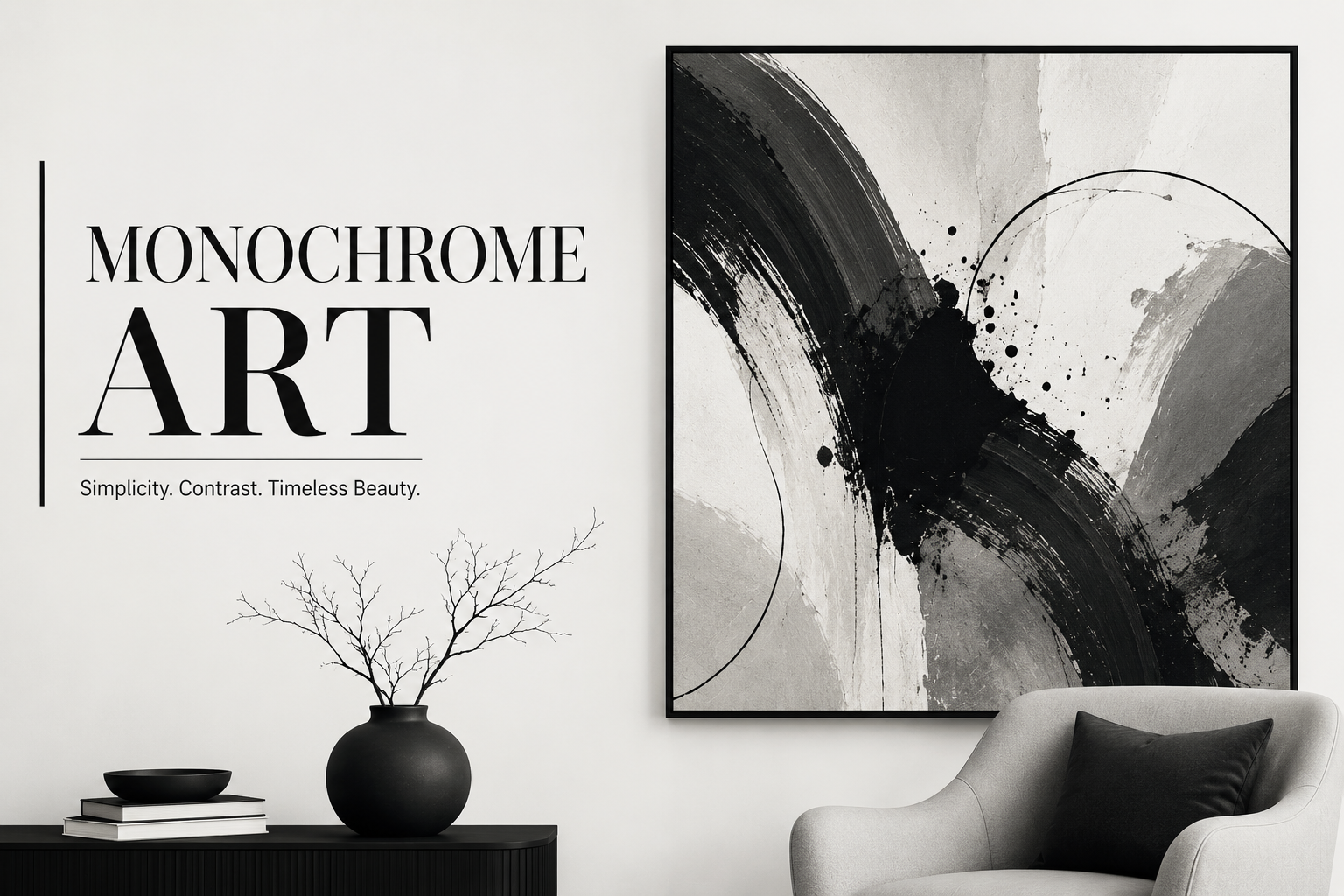 Monochrome Wall Art India: B&W Prints That Elevate Any Room | Lurevi Wall Art