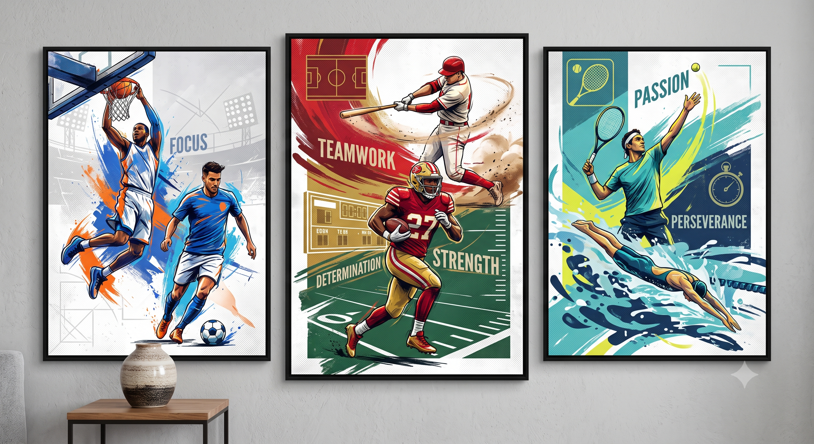 Sports Wall Art India: Football, Cricket & More | Lurevi