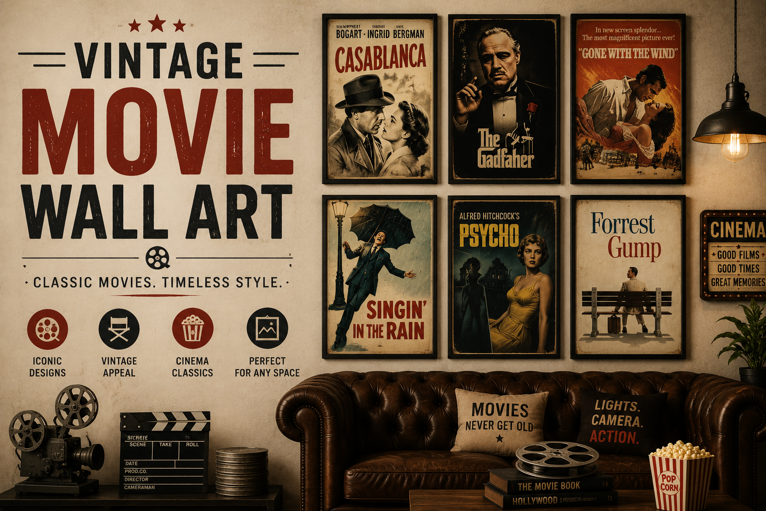 Vintage Movie Poster Prints India: Classic Films for Your Wall | Lurevi