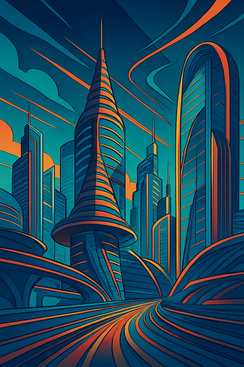 Contemporary digital art print gift