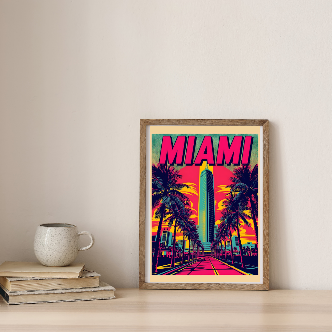Electric Miami Nights — digital art print by Lurevi