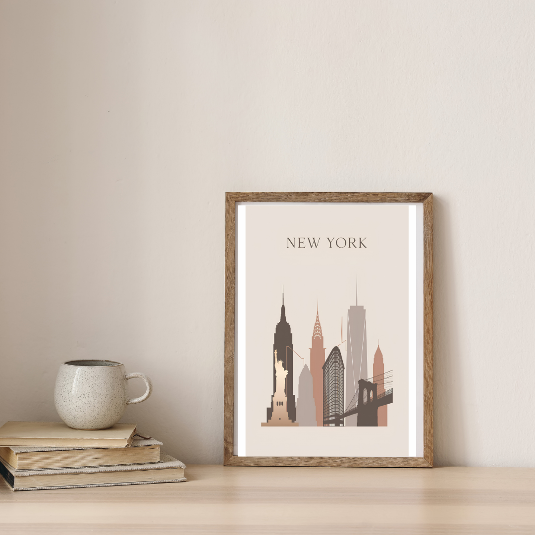 New York in Silhouette — digital art print by Lurevi