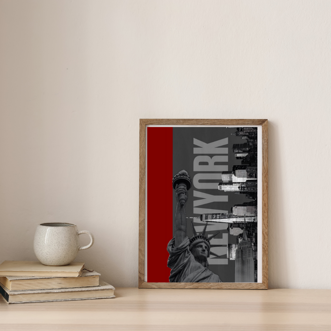 New York - The Empire of Lights — digital art print by Lurevi