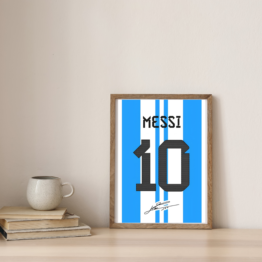 Messi Written In History — digital art print by Lurevi