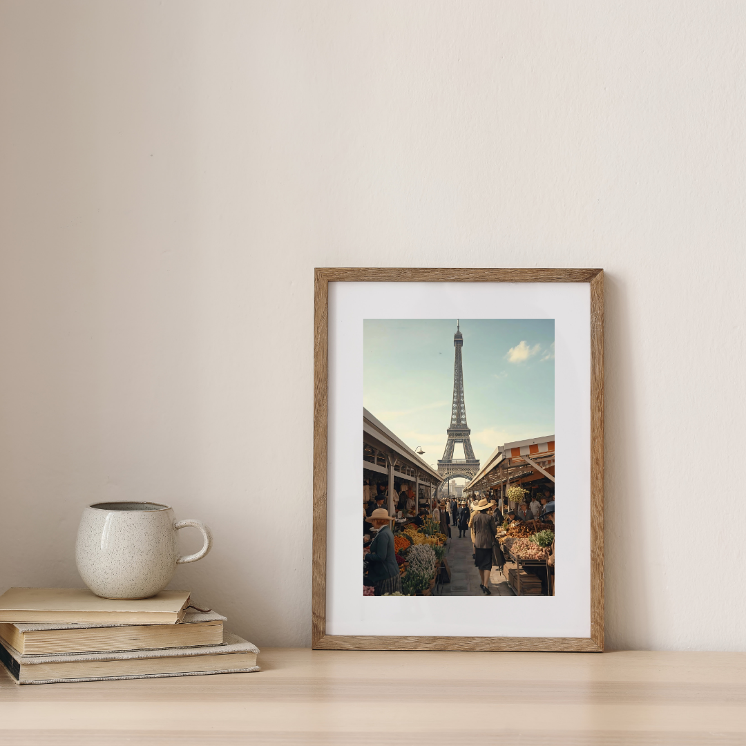 Market Day in Paris — digital art print by Lurevi