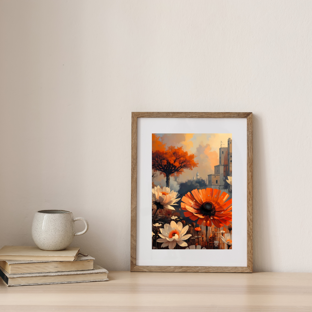 Petals of the Forgotten City — digital art print by Lurevi