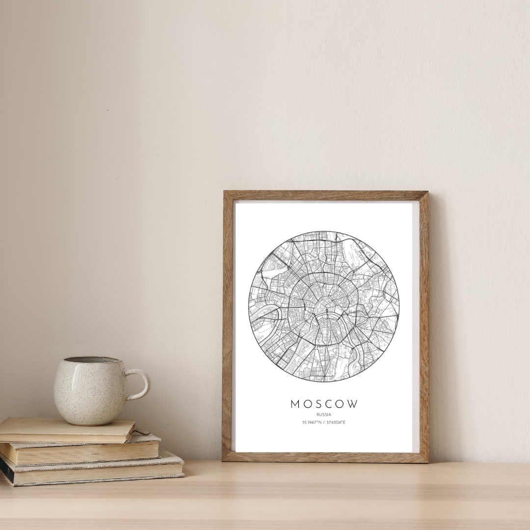 The Geometry of Moscow — digital art print by Lurevi