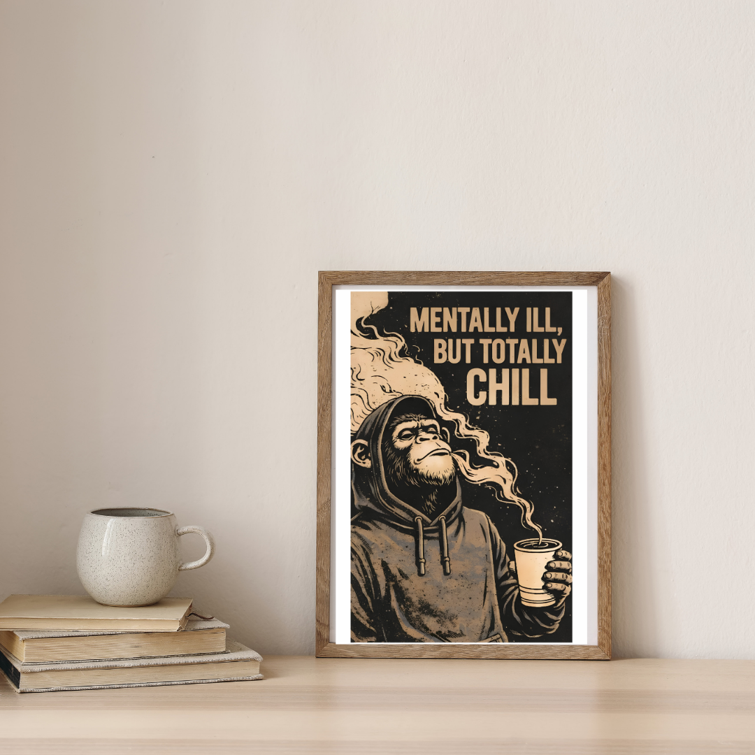 Chaos, Coffee & Calm — digital art print by Lurevi