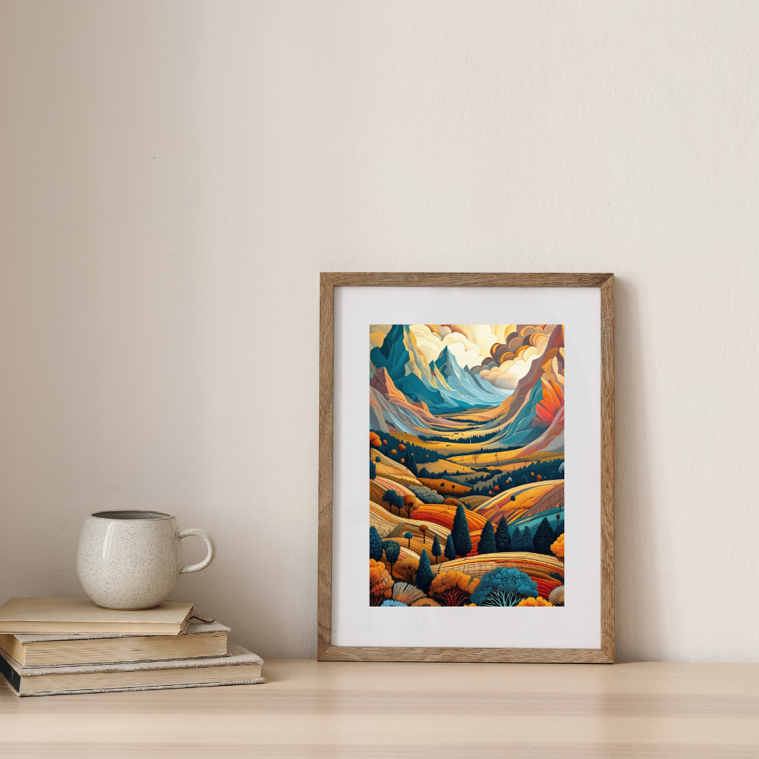 Horizon of Painted Dreams — digital art print by Lurevi