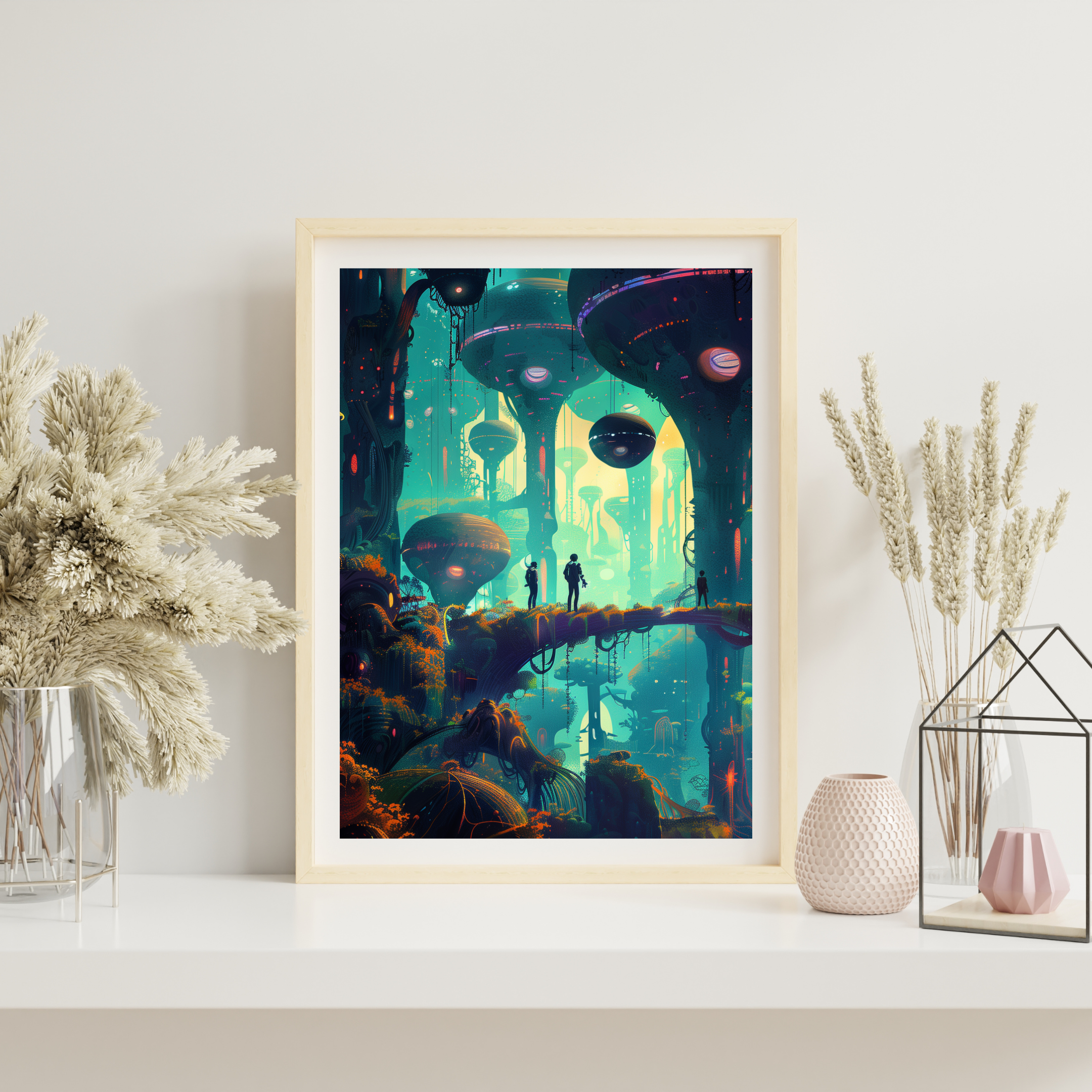 Luminous Citadel — digital art print by Lurevi