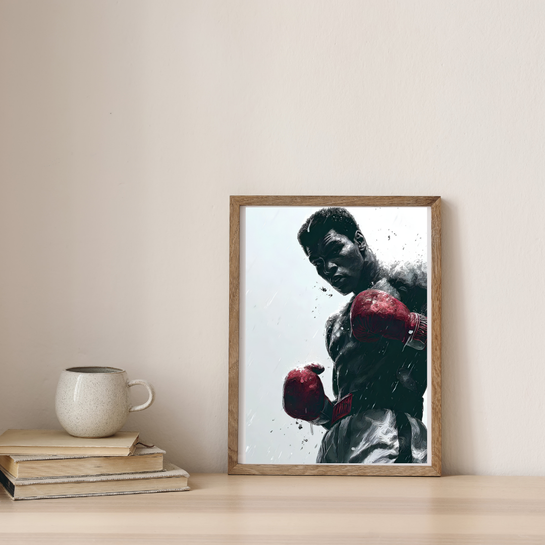 Warrior of Silent Resolve — digital art print by Lurevi