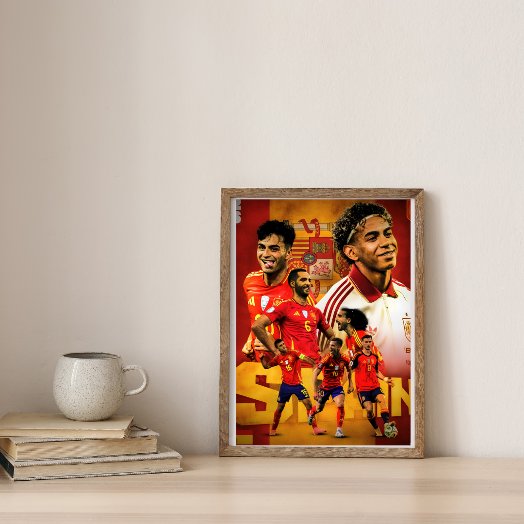 Pride Of Spain Football — digital art print by Lurevi