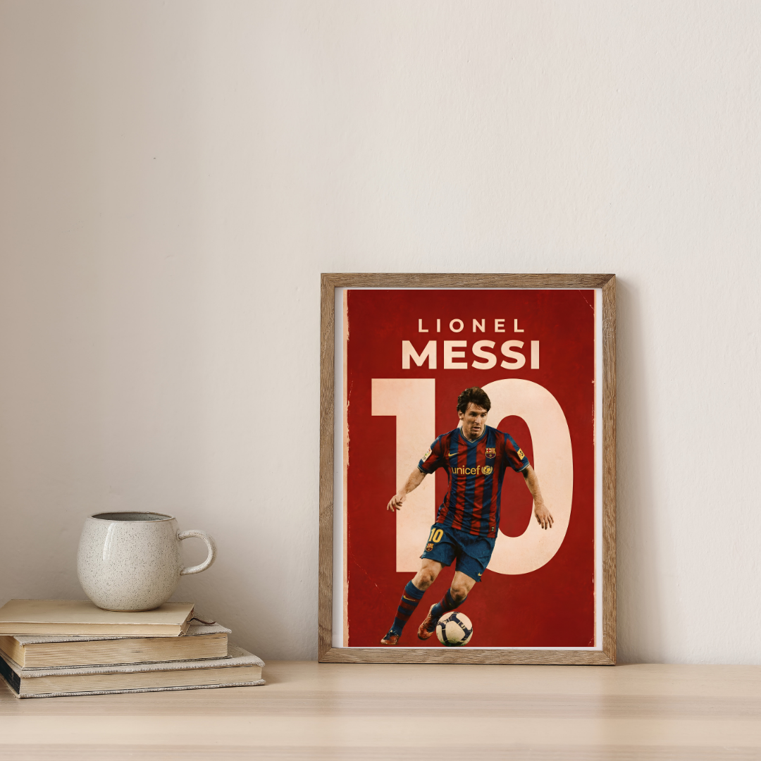 Messi: A Legacy Forever — digital art print by Lurevi