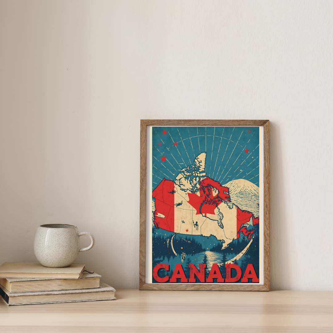 Canada Under Northern Skies — digital art print by Lurevi
