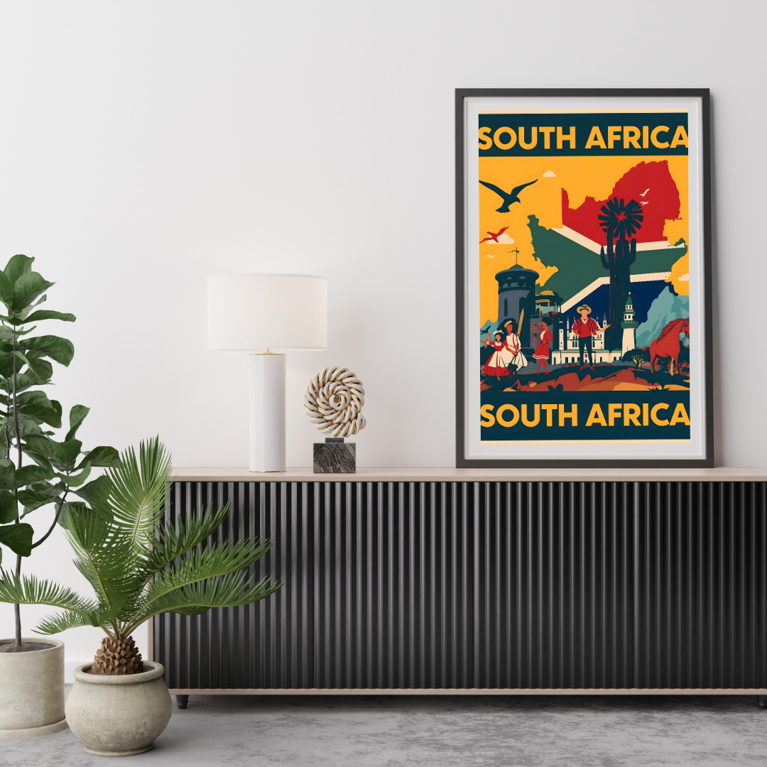 South Africa Cultural Landscape Art — digital art print by Lurevi