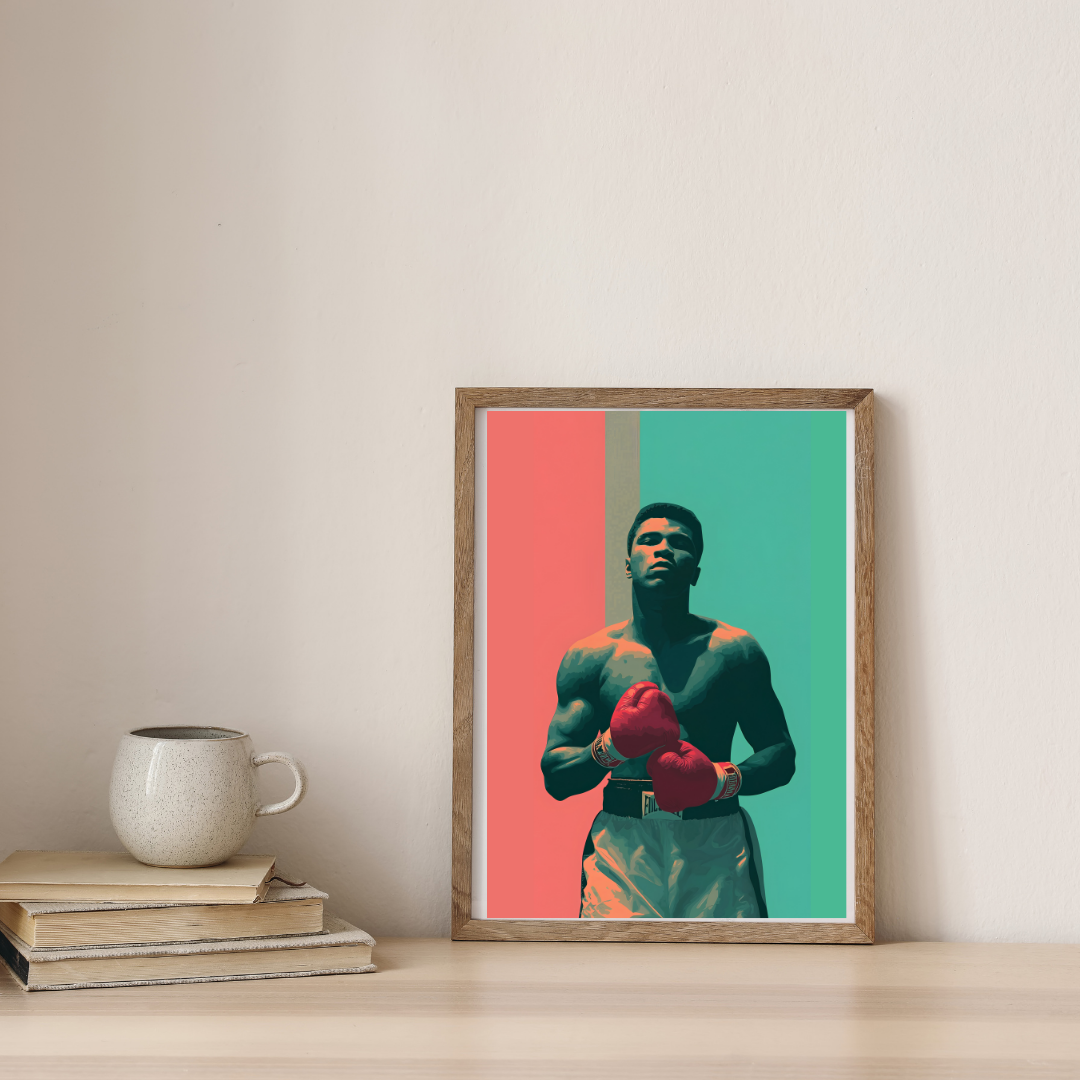 Muhammad ali - Legacy in Every Punch — digital art print by Lurevi