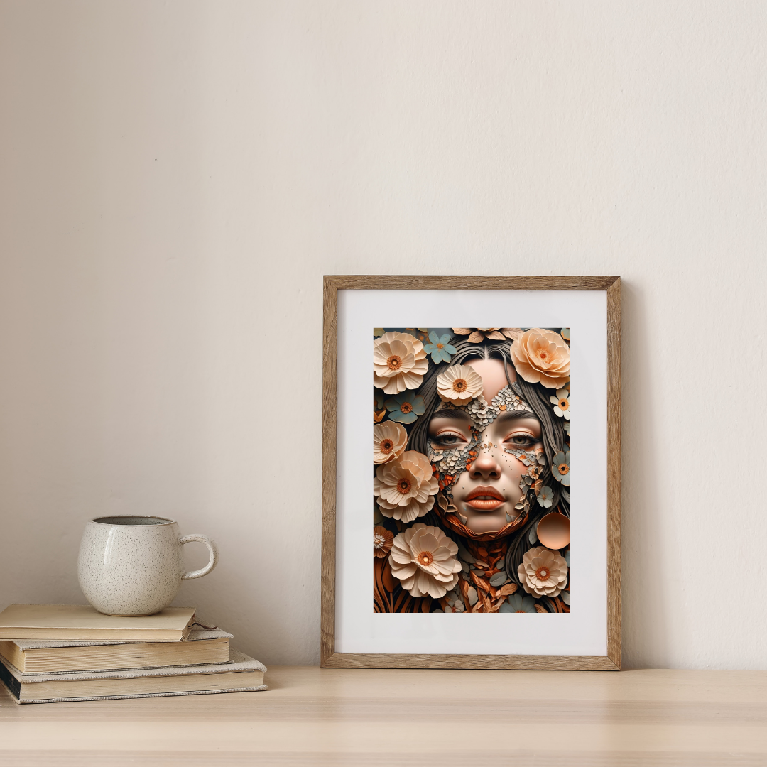 Blooming Veil of Silence — digital art print by Lurevi