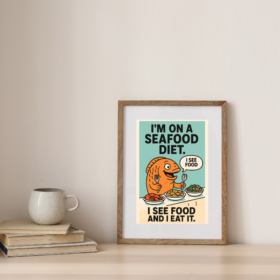 I See Food, I Eat Food — digital art print by Lurevi
