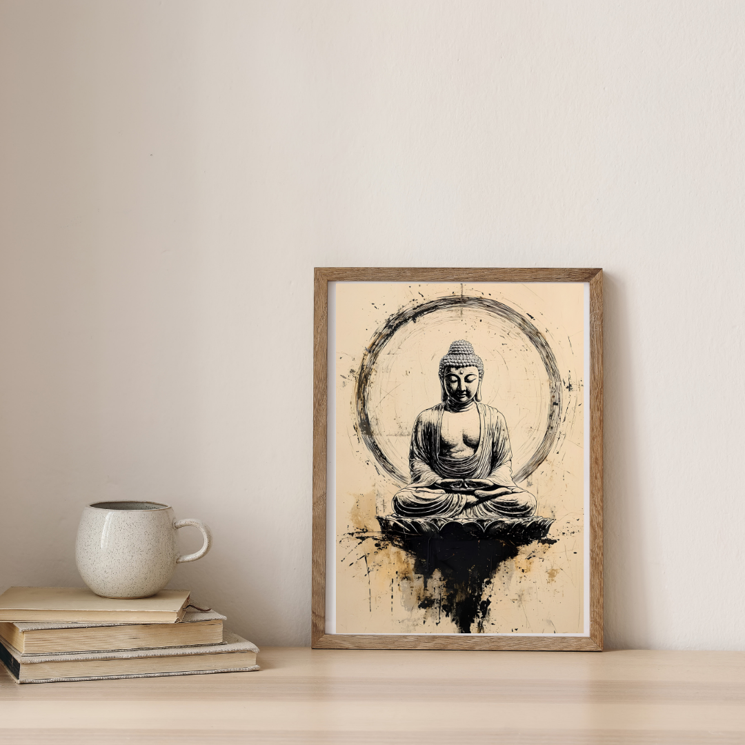 Meditation Beyond Time — digital art print by Lurevi