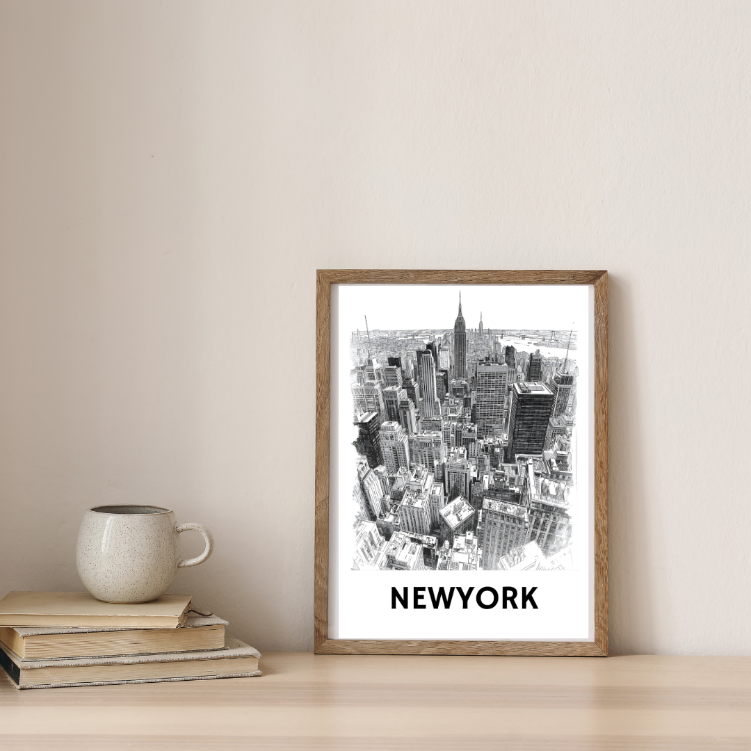 Heart Of New York City — digital art print by Lurevi
