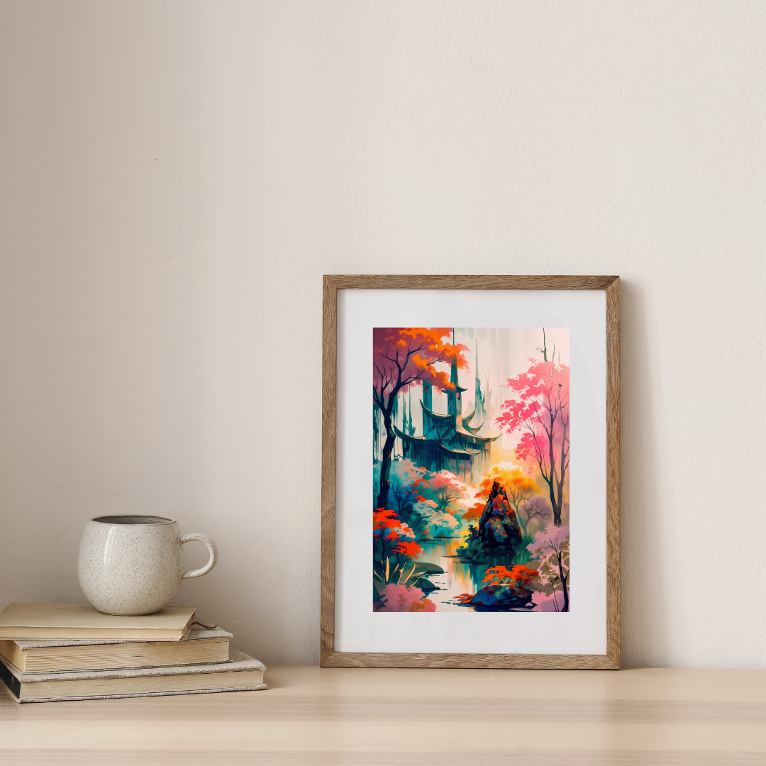 Reflections of Serenity — digital art print by Lurevi