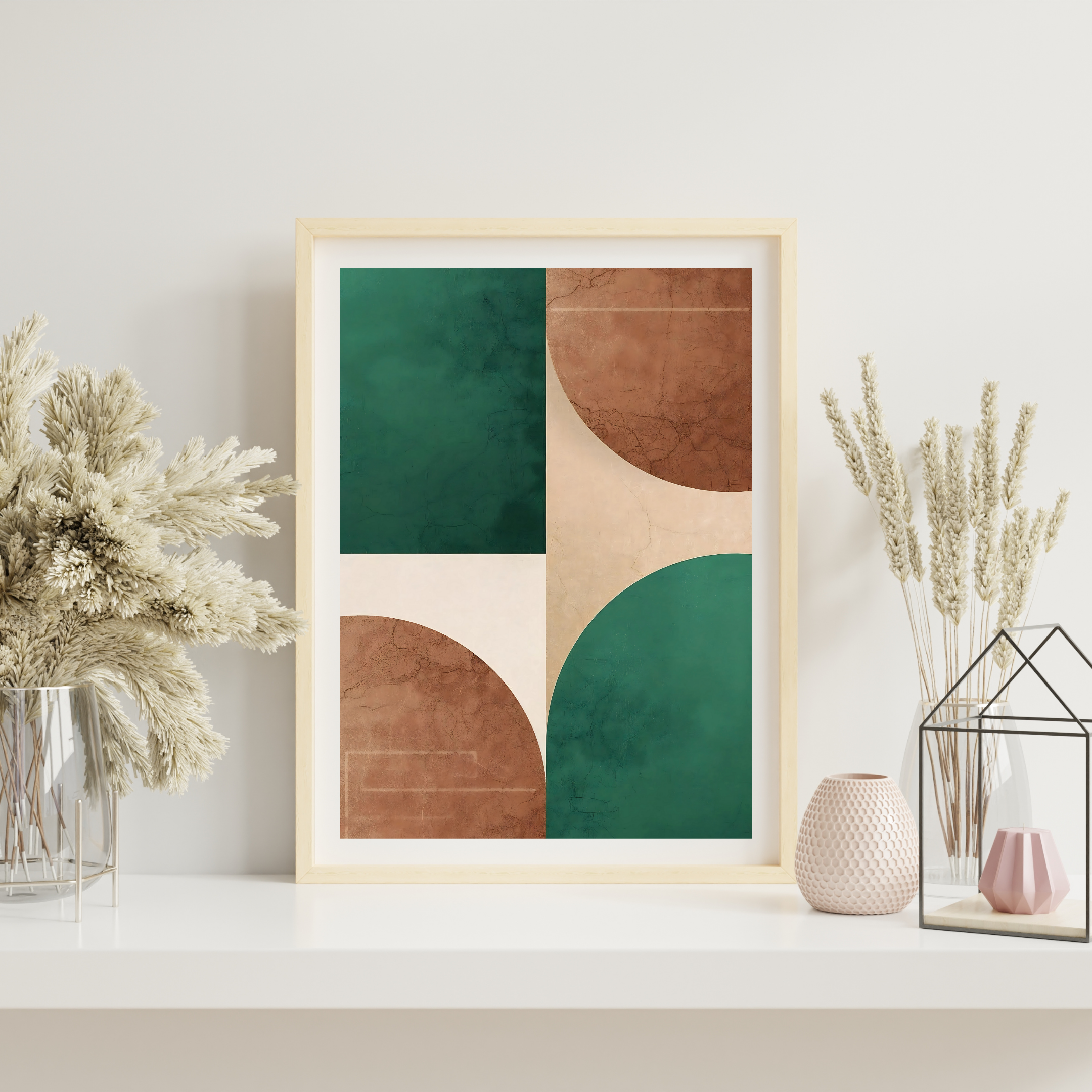 Earth and Emerald Balance — digital art print by Lurevi