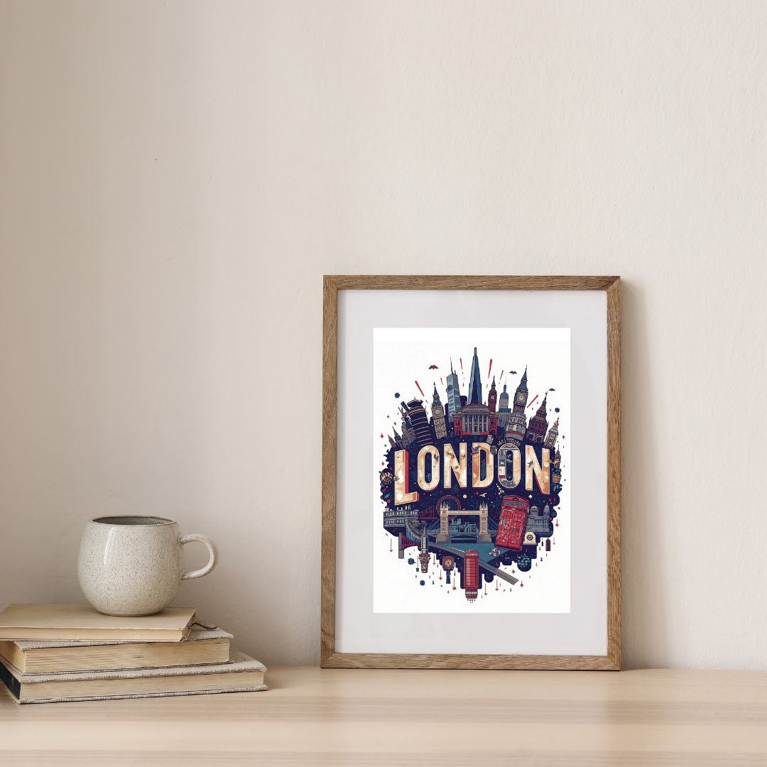 The Heart of London — digital art print by Lurevi
