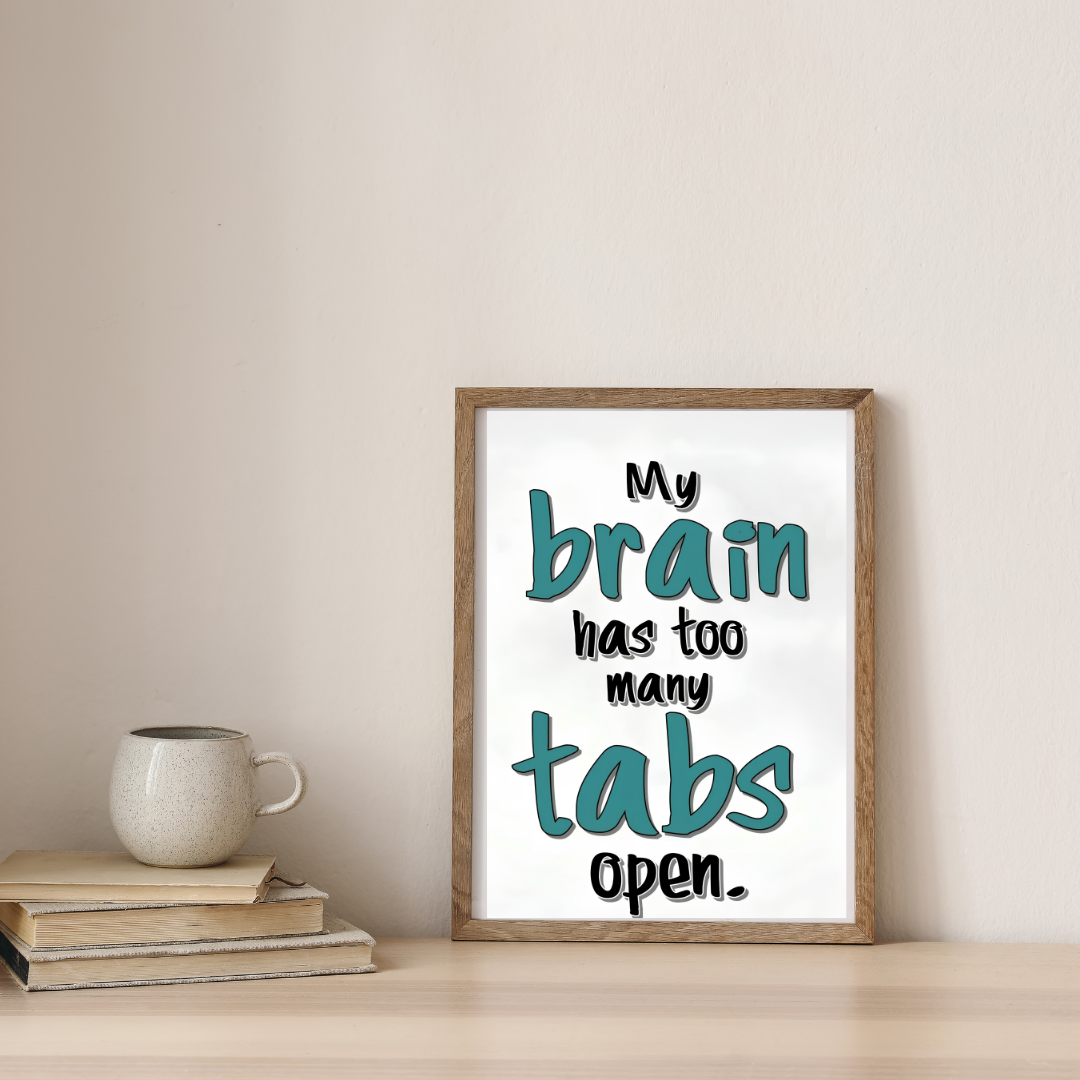 My Brain Needs A Break — digital art print by Lurevi