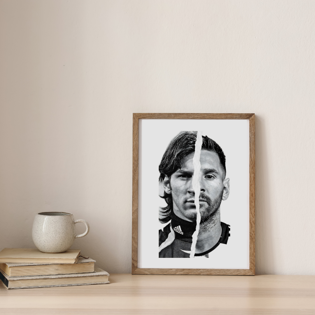 The Making Of Messi — digital art print by Lurevi