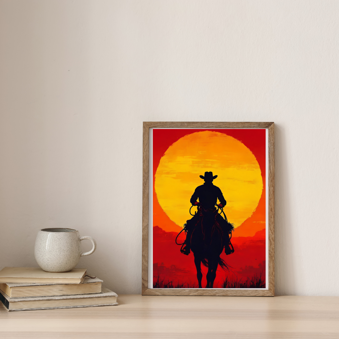 Django - Beneath the Burning Sun — digital art print by Lurevi