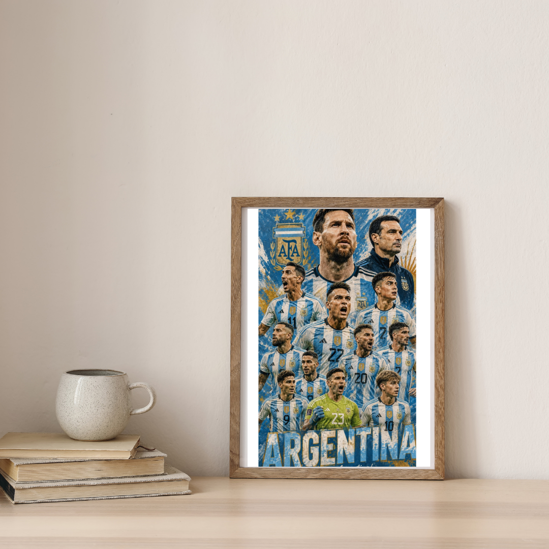 Argentina - Champions Of The Nation — digital art print by Lurevi