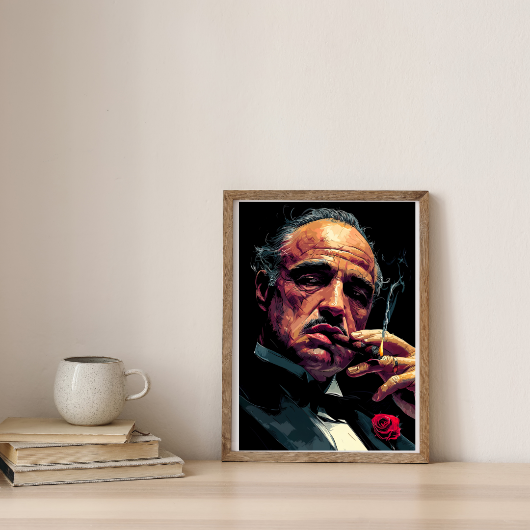 The Don's Crimson Rose — digital art print by Lurevi