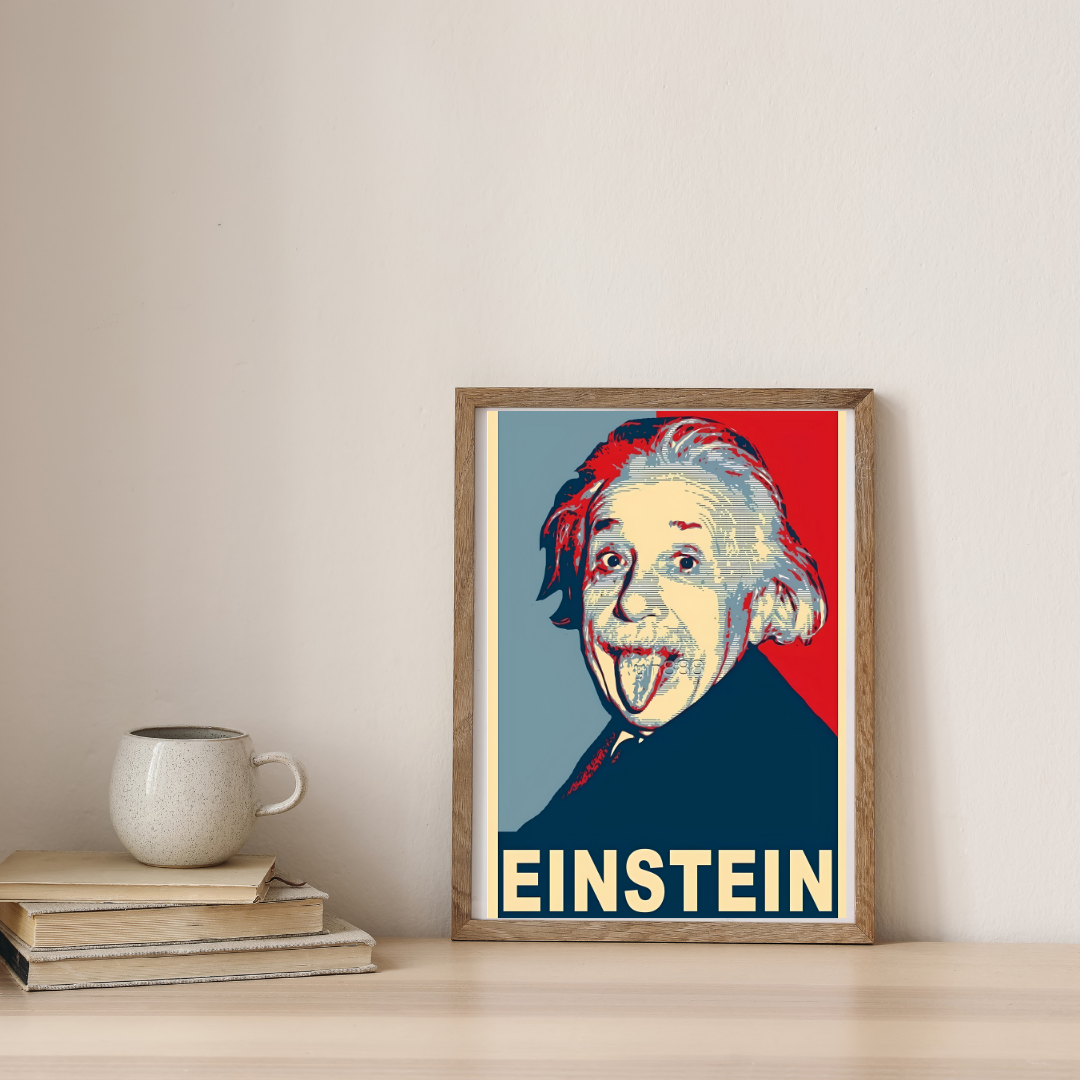 Albert Einstein - The Equation of Genius — digital art print by Lurevi