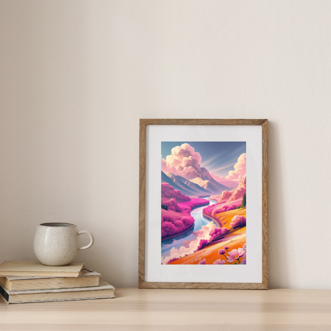 River of Painted Dreams — digital art print by Lurevi