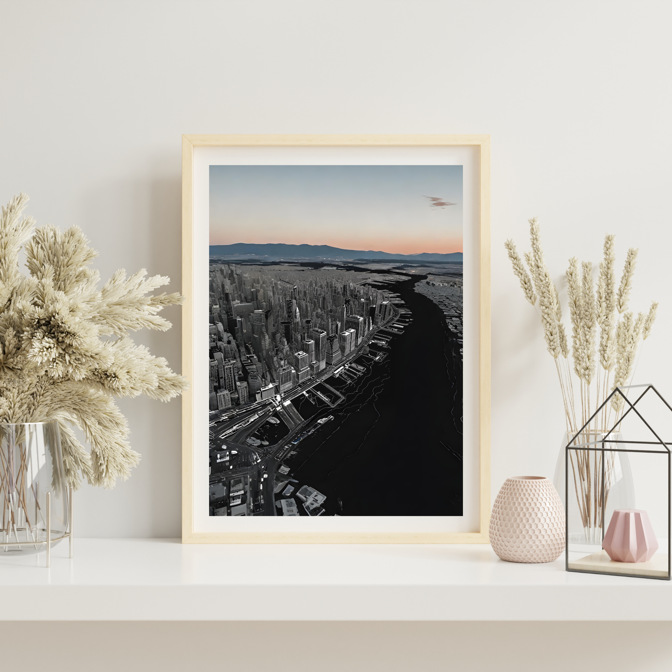 Steel Shadows Over Silent Waters — digital art print by Lurevi