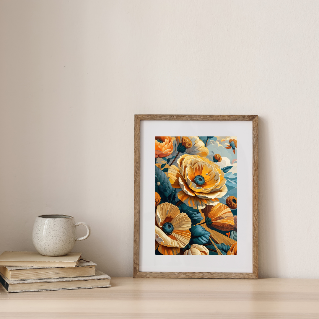 Petals of Eternal Bloom — digital art print by Lurevi