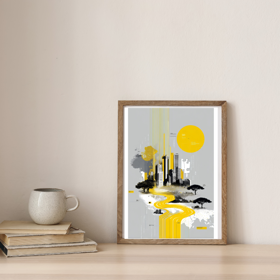 Golden Path to Tomorrow — digital art print by Lurevi