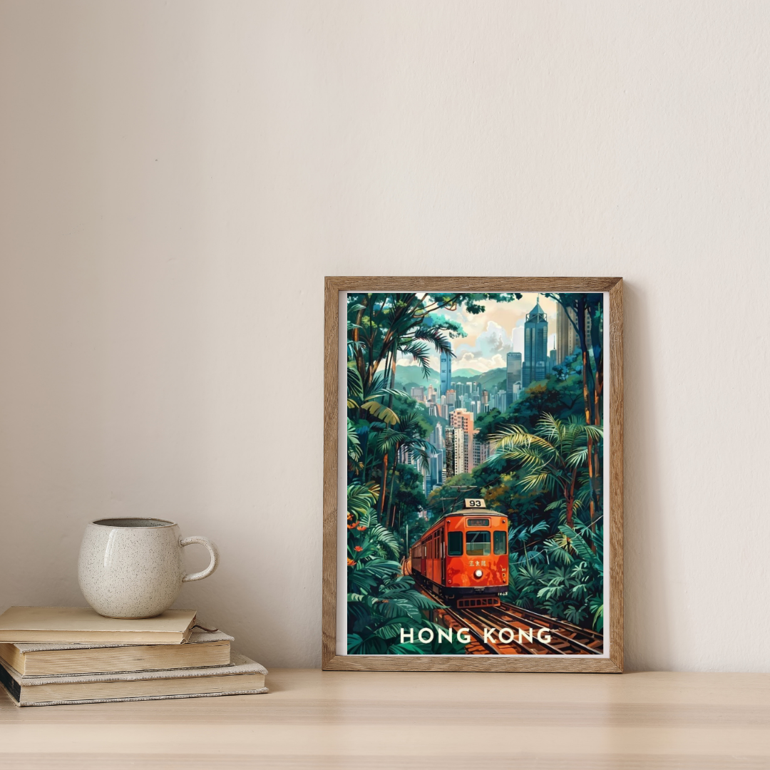 Emerald Rails of Hong Kong — digital art print by Lurevi