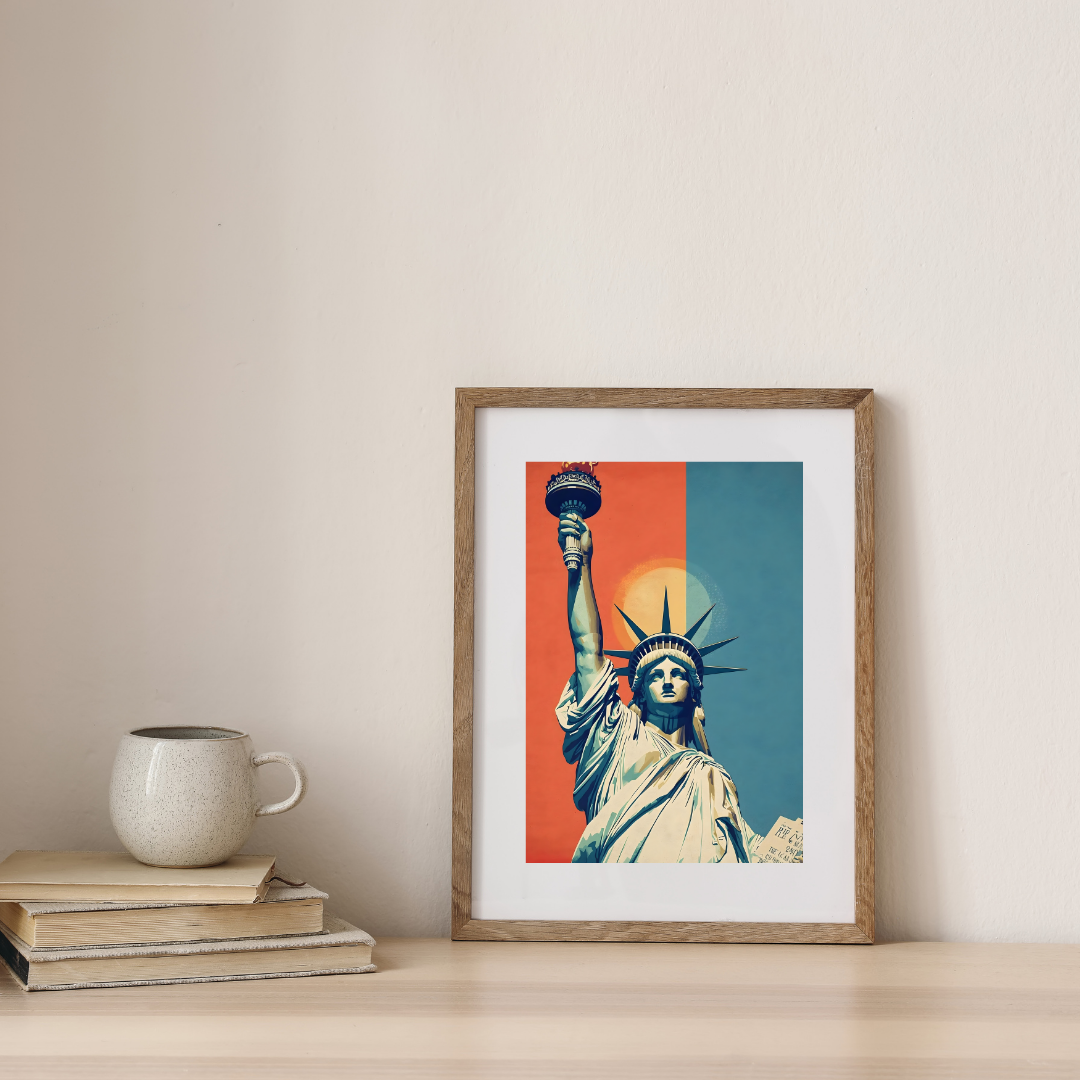 Liberty Dual Tone Poster — digital art print by Lurevi