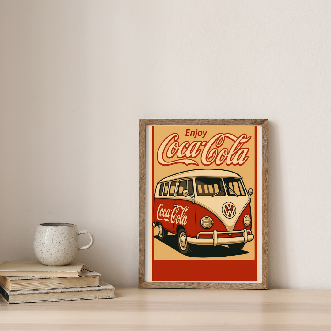 Classic Cola Roadtrip — digital art print by Lurevi