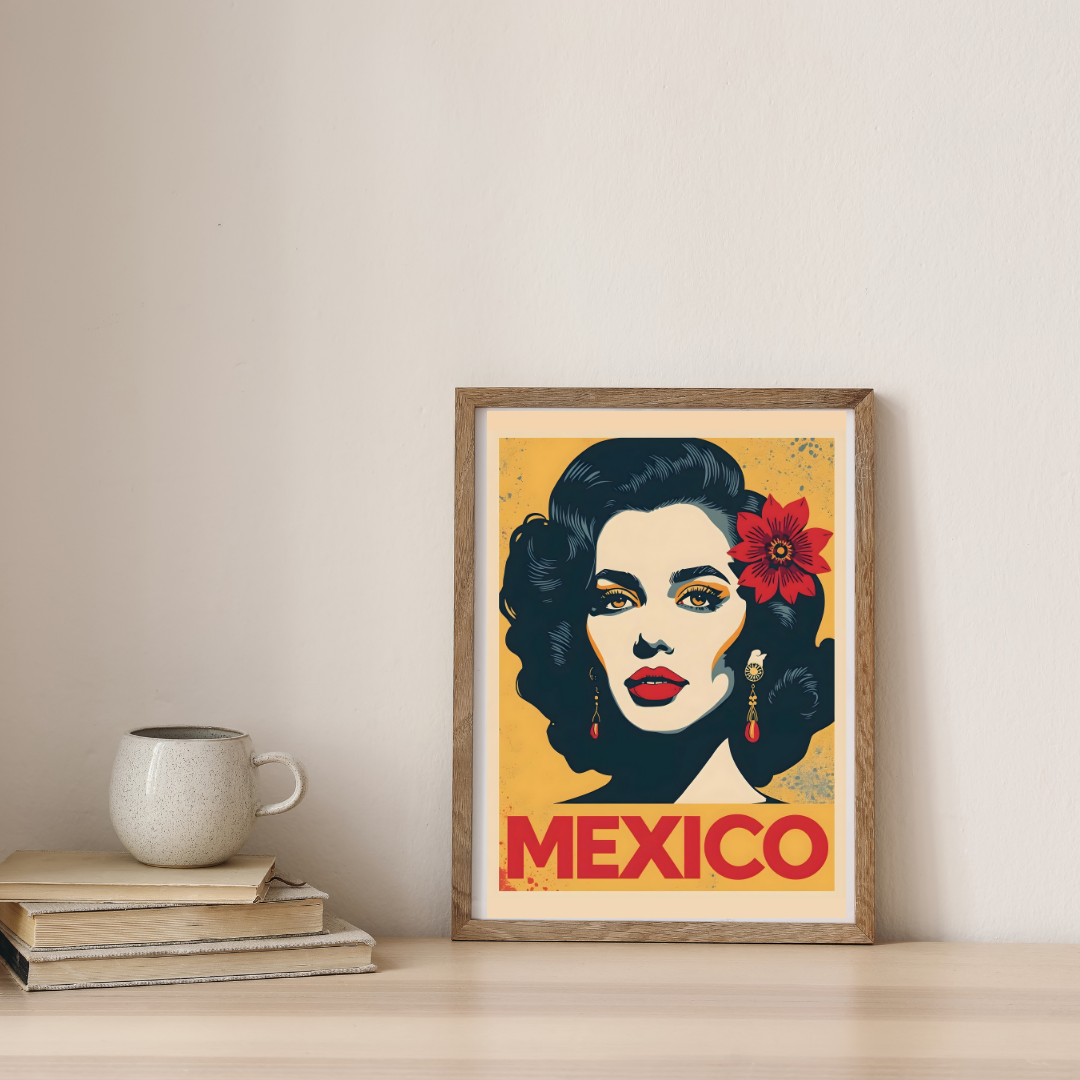 Mexican Muse Elegance — digital art print by Lurevi