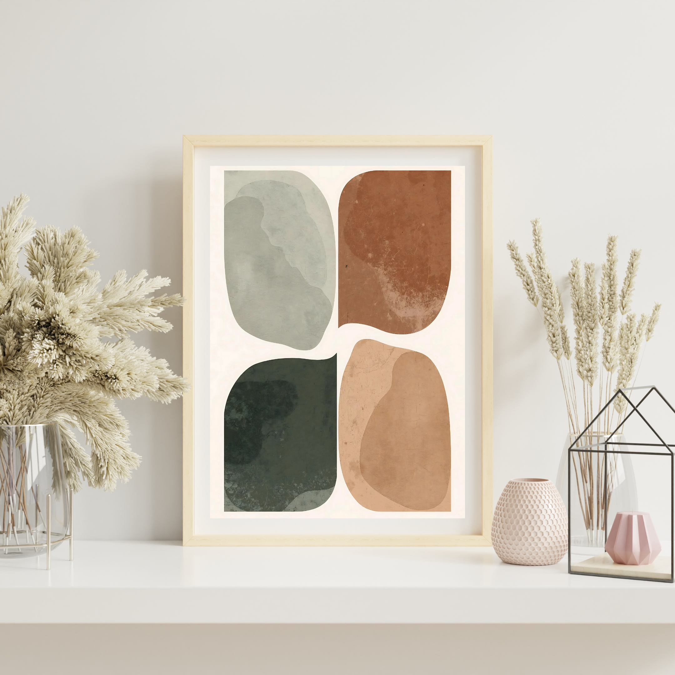 Organic Earth Shapes — digital art print by Lurevi